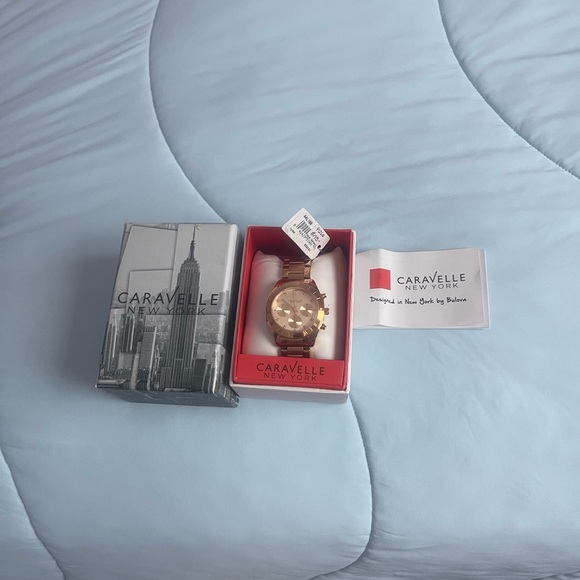 NWT Caravelle New York watch Rose gold. 36 mm - Picture 2 of 2